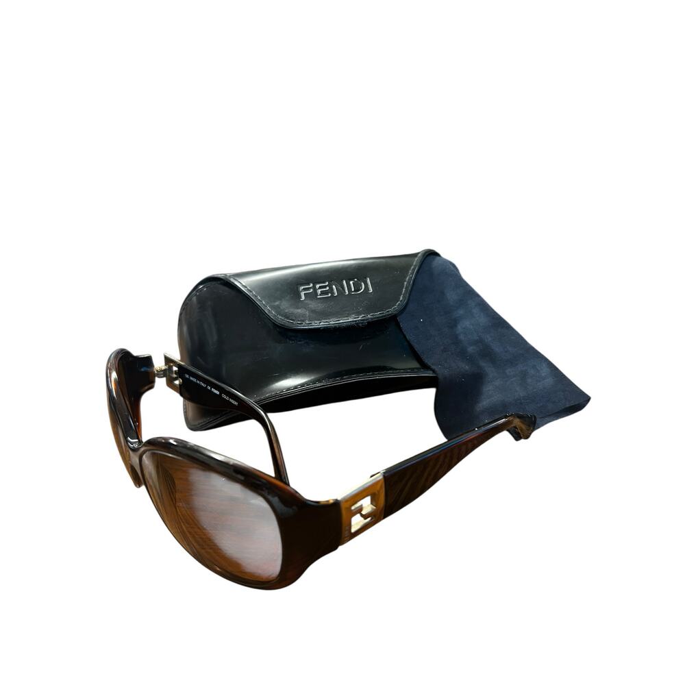 VINTAGE Fendi FS 449 Oversized Sunglasses - Stunning Full Set + Case & Cloth - Picture 2 of 12